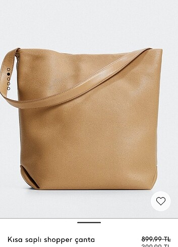 Mango saplı yumuşak deri shopper çanta