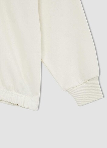 10 Yaş Beden beyaz Renk Yılbaşı temalı kız çocuk Noel kazak sweatshirt
