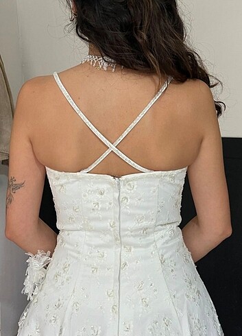 Vintage zarif gelinlik - Görsel 5