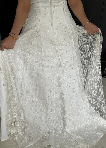 Vintage zarif gelinlik - Görsel 8