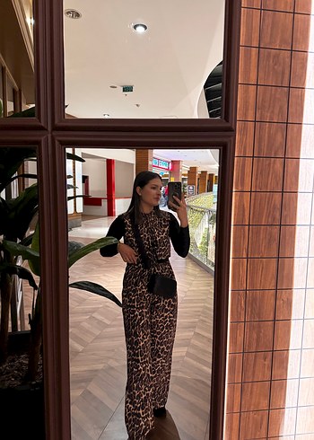 Leopar Desenli Fırfırlı Yelek - Görsel 2