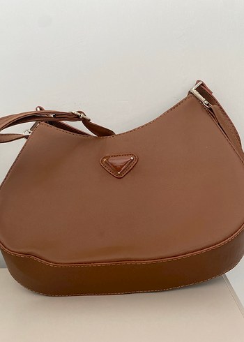 Kahverengi Deri Kadın Çanta - Görsel 3