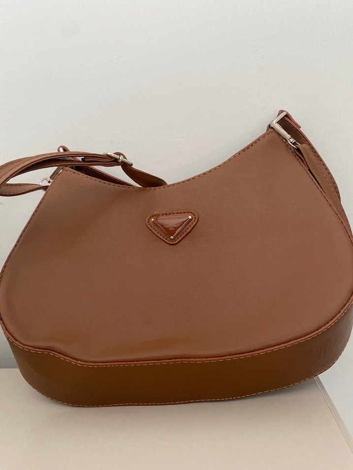 Kahverengi Deri Kadın Çanta - Görsel 3