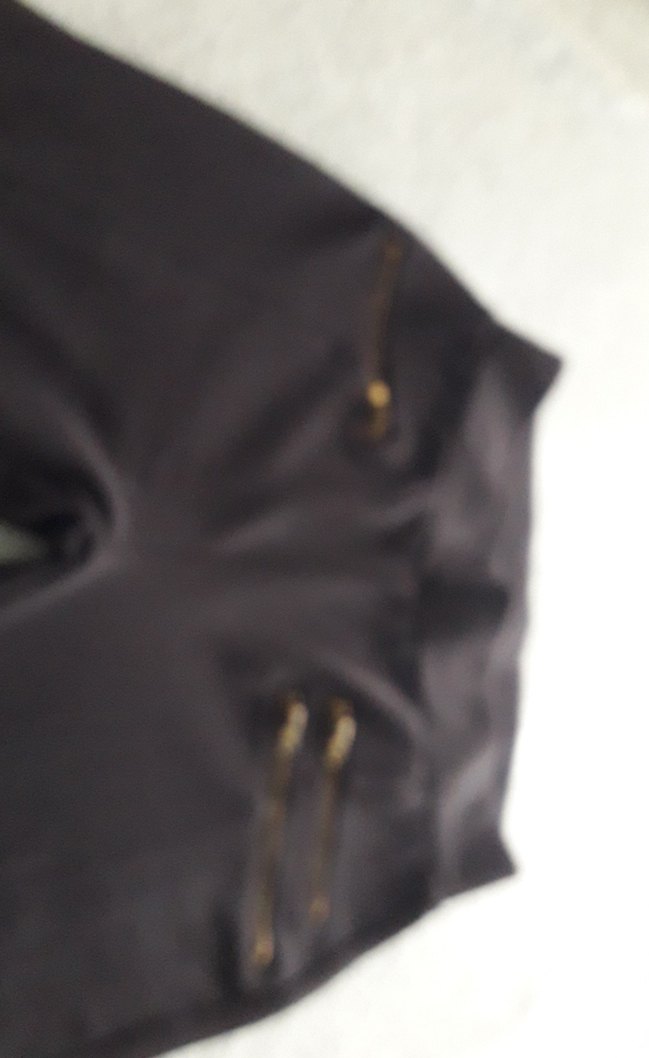 Fermuarlı lacivert Kadın Tayt pantolon - Görsel 2