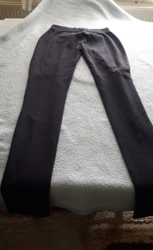 Fermuarlı lacivert Kadın Tayt pantolon - Görsel 5