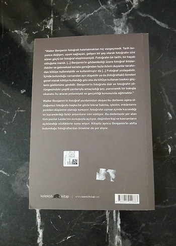  Walter Benjamin Fotoğraf Yazıları Kitabı