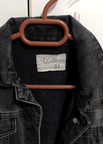 Siyah Düğmeli Uzun Kot Ceket - Görsel 3