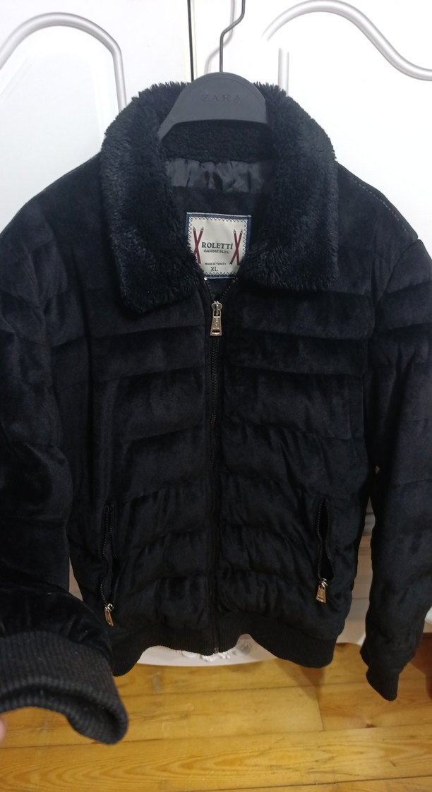 Siyah Kürklü Kadın Kışlık Mont - Görsel 2