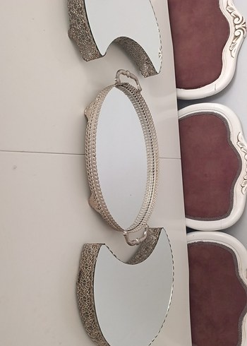 Bej Gri Dekoratif Aynalar Seti - Görsel 3