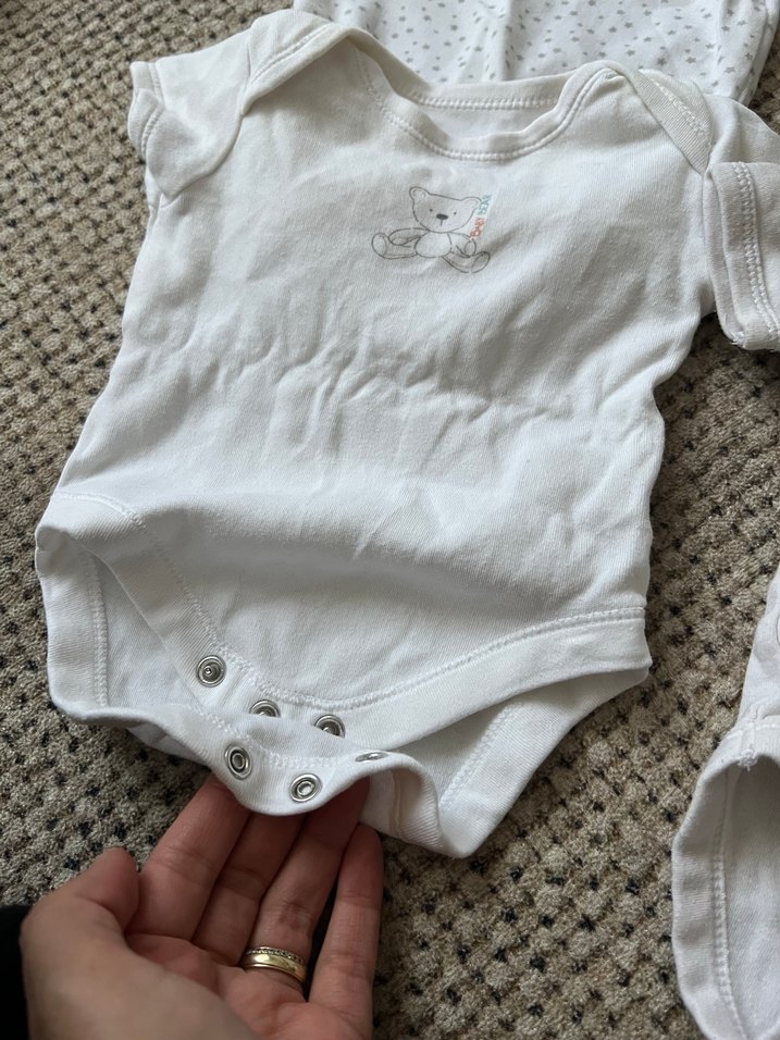 Bebek Kısa Kollu Pamuklu Body 4'lü Set - Görsel 3