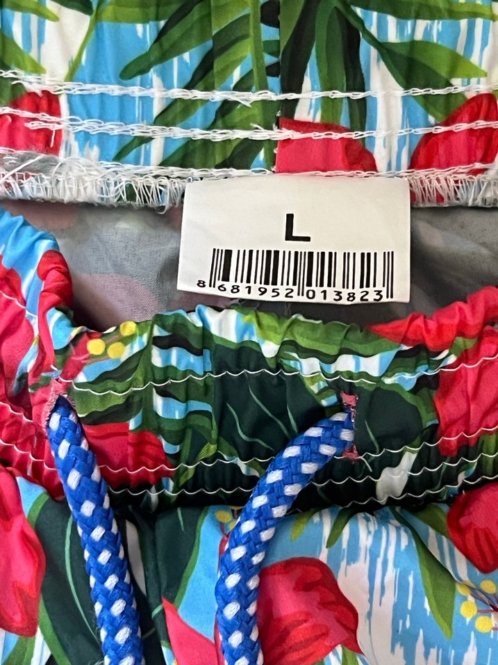 Renkli Desenli kadın şort Mayo 3lü - Görsel 4