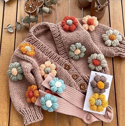 10 adet motif papatya
