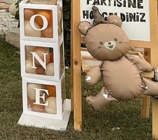  Beden Renk Teddy konsept doğum günü pasta& dekor set