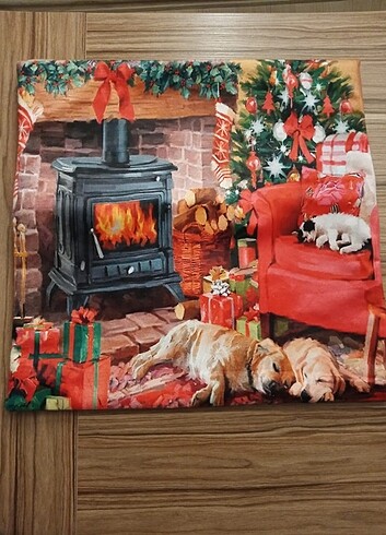 Yeniyıl Noel temalı kırlent 