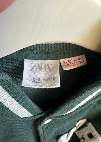 Zara Zara marka Yeşil Düğmeli College ceket