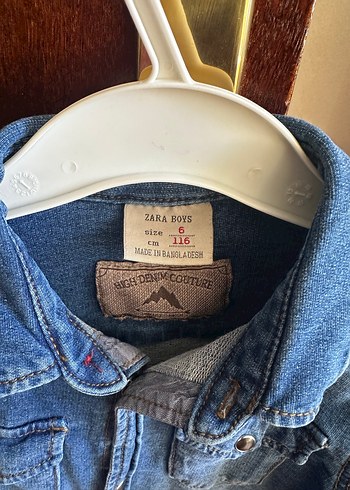 Zara Zara marka Erkek Çocuk Mavi Denim Gömlek