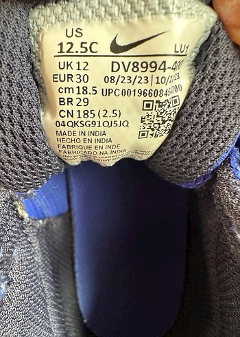 Mavi Erkek Çocuk Spor Ayakkabı Nike - Görsel 6