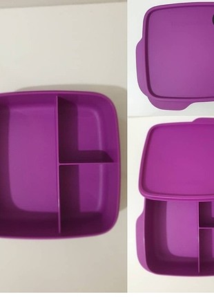 Tupperware Bolmeli Mavi Renk Beslenme Kutusu 1lt