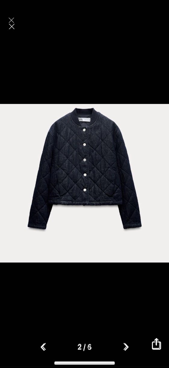 Düğmeli Kadın Kot Ceket, Rahat Kesim - Görsel 2