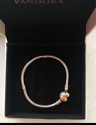 Pandora gold rose kalp bileklik