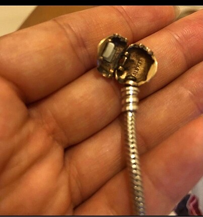 Beden Pandora gold rose kalp bileklik