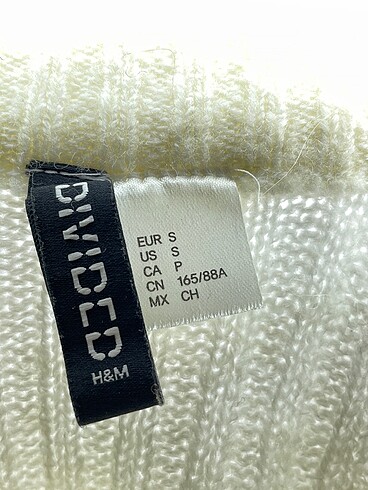 s Beden beyaz Renk H&M Kazak / Triko %70 İndirimli.