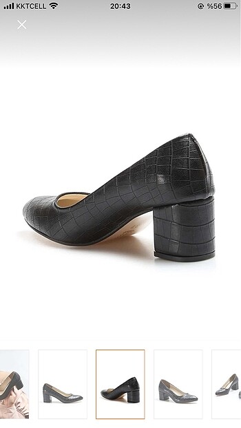 38 Beden siyah Renk Kalın topuk ayakkabı