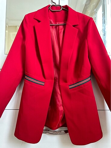 s Beden kırmızı Renk Blazer ceket