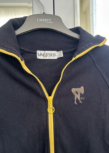 s Beden siyah Renk Kadın Siyah Fermuarlı Sweatshirt
