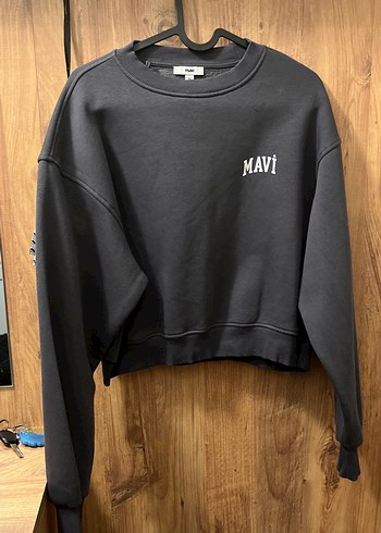 Mavi Gri Kadın Sweatshirt Uzun Kollu