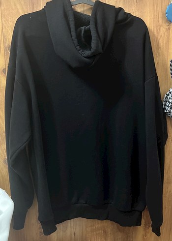 Mavi Siyah Kapüşonlu erkek Sweatshirt - Görsel 6