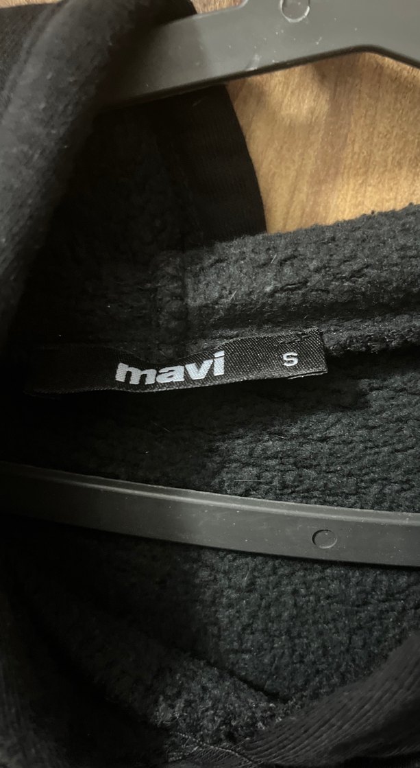 Mavi Siyah Kapüşonlu erkek Sweatshirt - Görsel 5