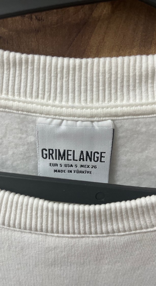 Grimelange Beyaz Pamuklu Sweatshirt - Görsel 4