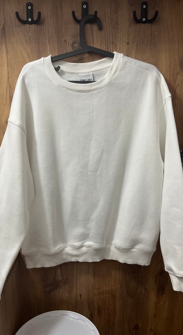 Grimelange Beyaz Pamuklu Sweatshirt - Görsel 2