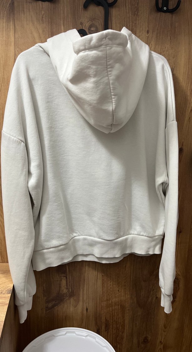 Mavi Baskılı Beyaz Kadın Sweatshirt - Görsel 5