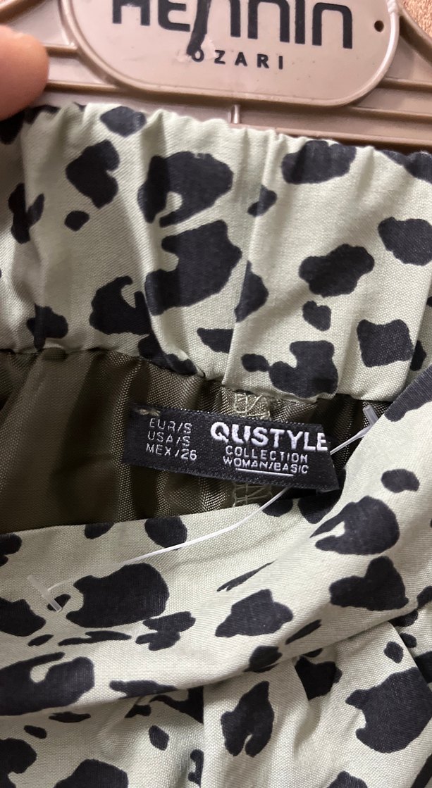 Leopar Desenli Fırfırlı Mini Etek - Görsel 4