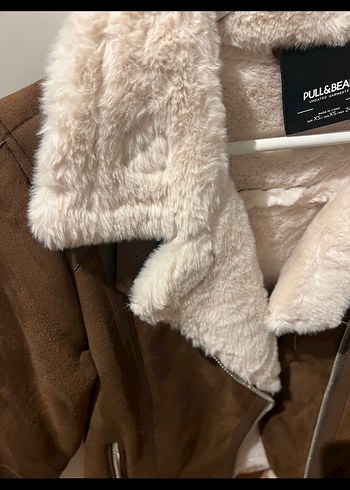 Kahverengi Süet Kürklü Kadın Ceket - Görsel 4