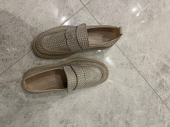 ışıktılı ayakkabı loafer babet