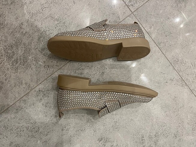 Zara ışıktılı ayakkabı loafer babet