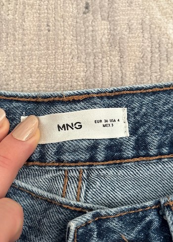 36 Beden Kadın Mavi Denim Regular Fit Kot Pantolon