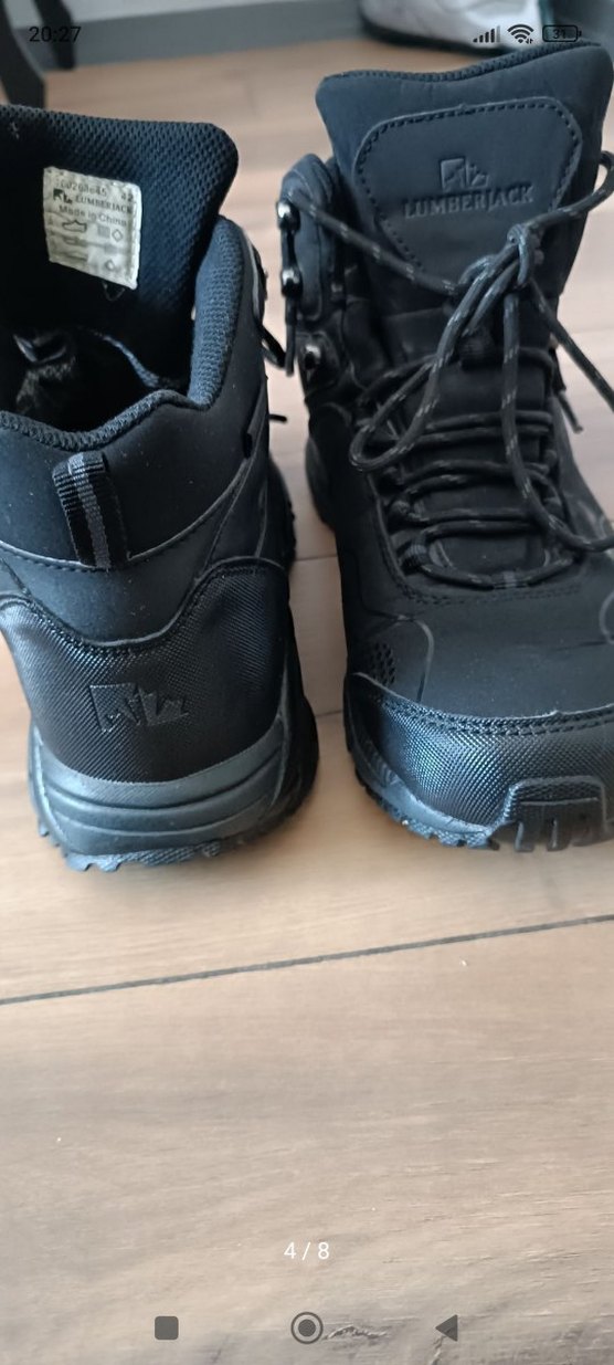 Siyah Bağcıklı Biker Erkek Bot Lumberjack - Görsel 4