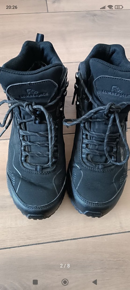 Siyah Bağcıklı Biker Erkek Bot Lumberjack - Görsel 2