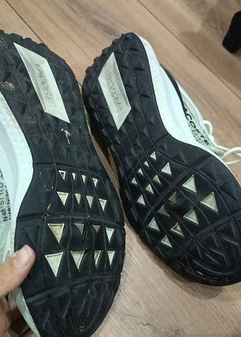 Beyaz Pastel Baskılı Lacoste Spor Ayakkabı - Görsel 7