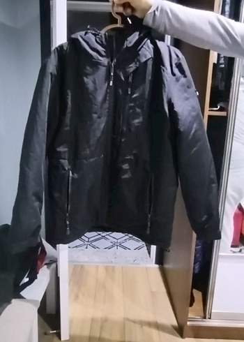 Erkek Siyah Kapüşonlu Kayak Ceketi Aeropostale Mont - Görsel 5