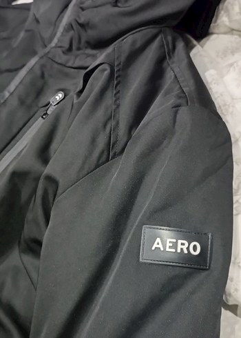 Erkek Siyah Kapüşonlu Kayak Ceketi Aeropostale Mont - Görsel 2