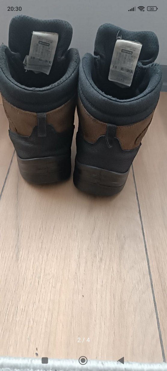 Kahverengi Erkek Biker Botlar Velcro Detaylı Decathlon - Görsel 2