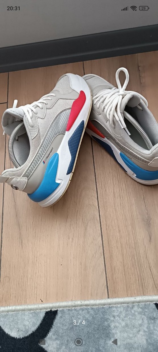 Gri Beyaz Puma Spor Ayakkabı Orijinal - Görsel 3