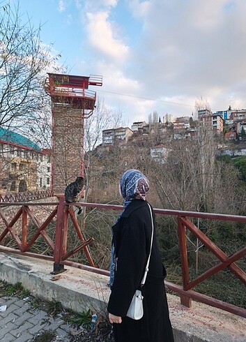 Diğer Astarlı kemerli oversize Kaban