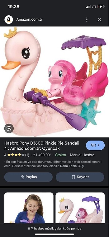 Hasbro fisher Prince kuğu