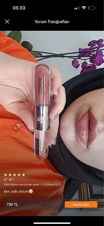 Kiko KİKO LİKİT RUJ Unlimited doble touch 103 naturel rose